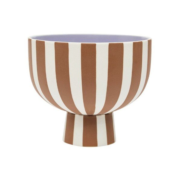 Brązowa kamionkowa miska do serwowania Toppu – OYOY Living Design