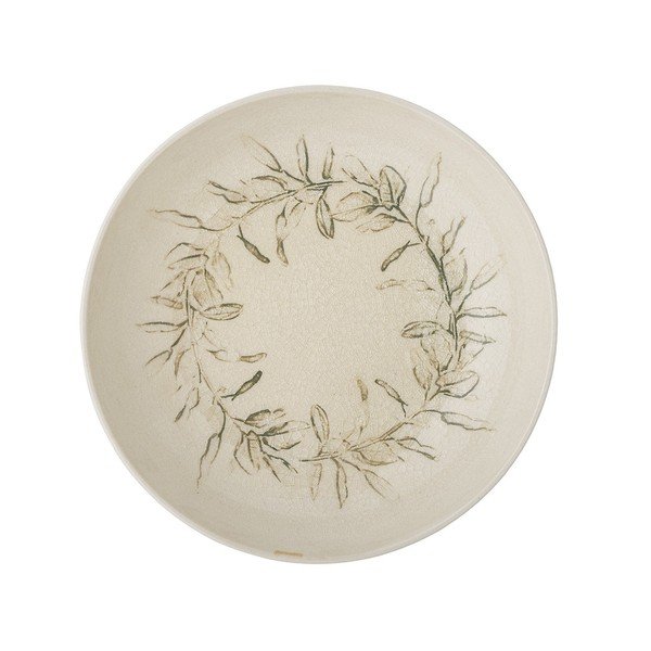 Kremowa kamionkowa miska ze świątecznym motywem 450 ml Hollie – Bloomingville