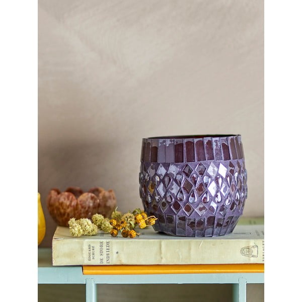 Szklany świecznik na świeczkę typu tealight Evaline – Bloomingville-image-1