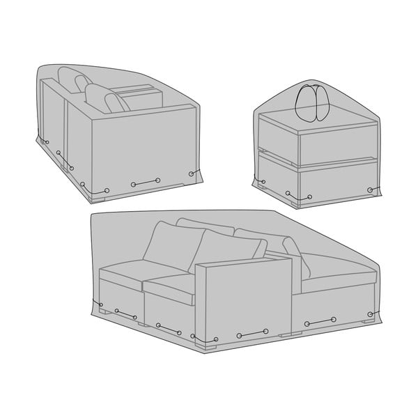 Pokrowce na meble ogrodowe zestaw 3 szt. – House Nordic-image-3