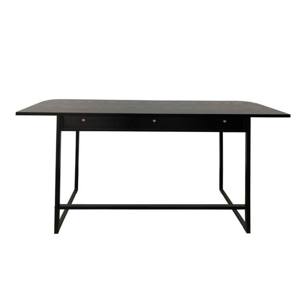 Czarna konsola w dekorze jesionu 40x140 cm Darlington – Actona-image-3