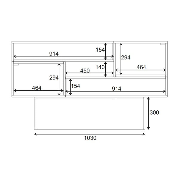 Niska komoda w dekorze dębu 145x82 cm Titan – Marckeric-image-4