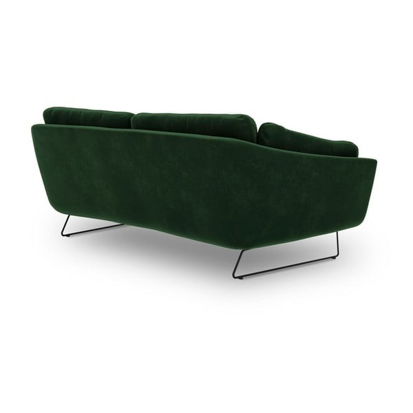 Butelkowozielona sofa z aksamitnym obiciem Windsor & Co Sofas Gravity-image-3