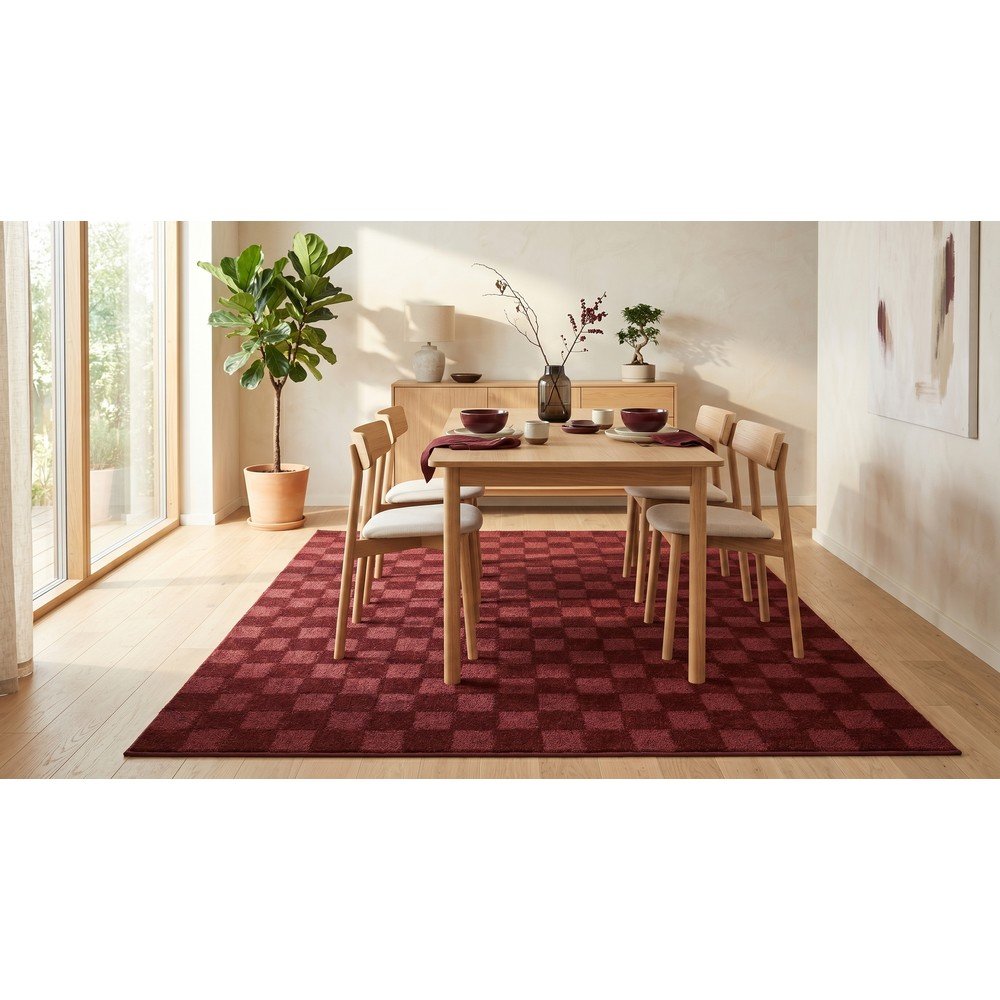 Bordowy dywan 160x230 cm Mosaic – ESTE (zdjęcie 3)
