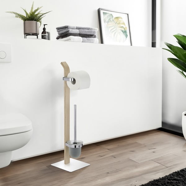 Zestaw szczotki toaletowej i uchwytu na papier Wenko Samona-image-1
