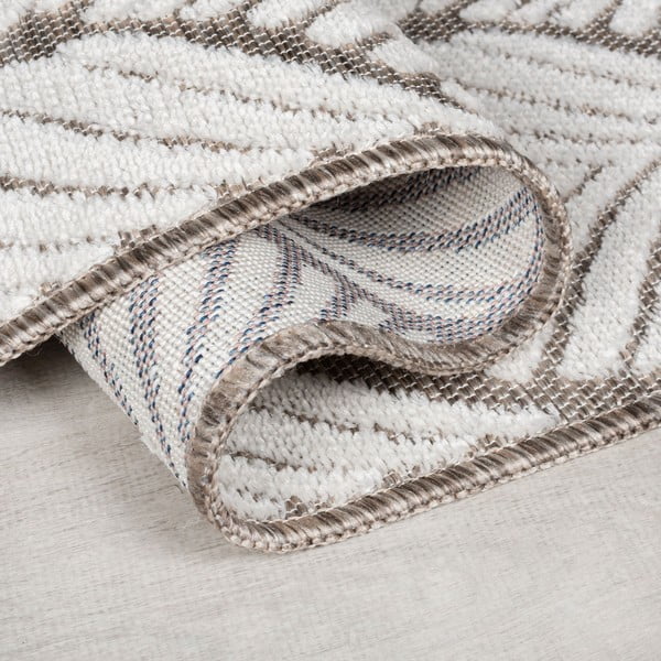 Dywan odpowiedni na zewnątrz w kolorze kości słoniowej 66x230 cm Elm Leaf – Flair Rugs-image-2
