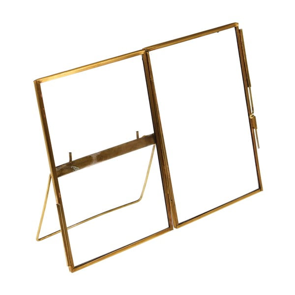 Metalowa ramka stojąca w kolorze złota 10x15 cm – Rex London-image-2