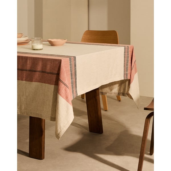 Obrus z mieszanki lnu 170x250 cm Veliat – Kave Home-image-4
