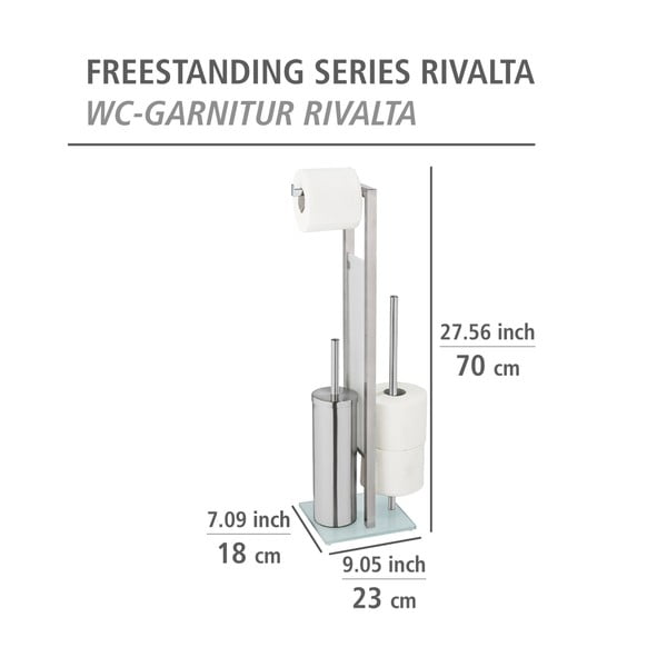 Stojak na papier toaletowy ze szczotką do WCWenko Rivalta-image-4