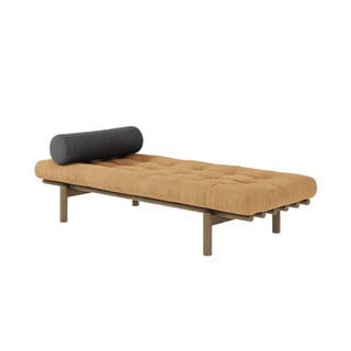 Musztardowe łóżko Next – Karup Design