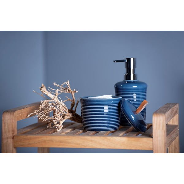 Niebieski ceramiczny dozownik do mydła Wenko Sada-image-4