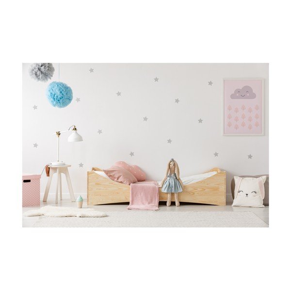 Łóżko dziecięce z drewna sosnowego Adeko Mila BOX 3, 60x120 cm-image-2