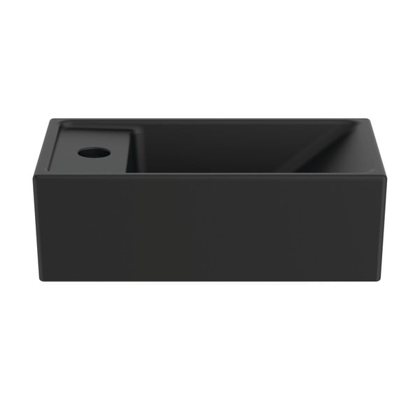 Ceramiczna umywalka w kolorze matowej czerni 37x21 cm i.Life S – Ideal Standard
