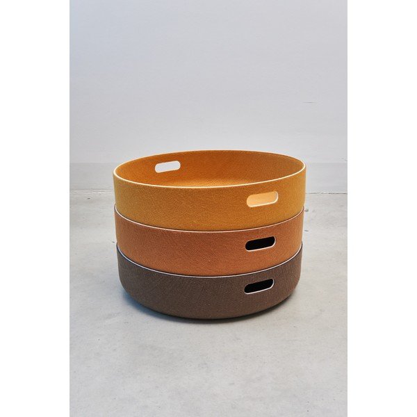 Tekstylny koszyk do przechowywania ø 46x12 cm Cesto Saffron – MiaCara-image-3