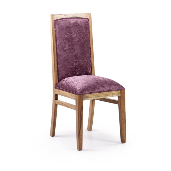 Fioletowe krzesło z drewna mindi Moycor Merapi
