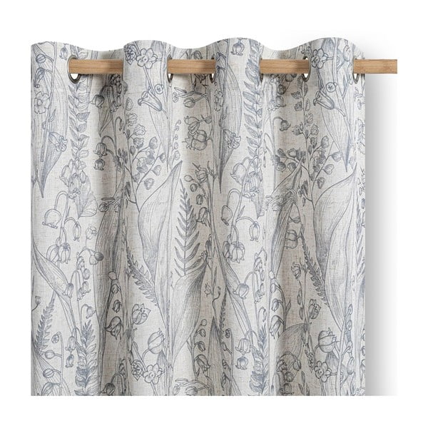 Jasnoszara zasłona 135x250 cm Selvetia – Restilo