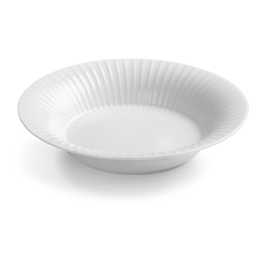 Biały porcelanowy głęboki talerz Kähler Design Hammershoi, ⌀ 21 cm