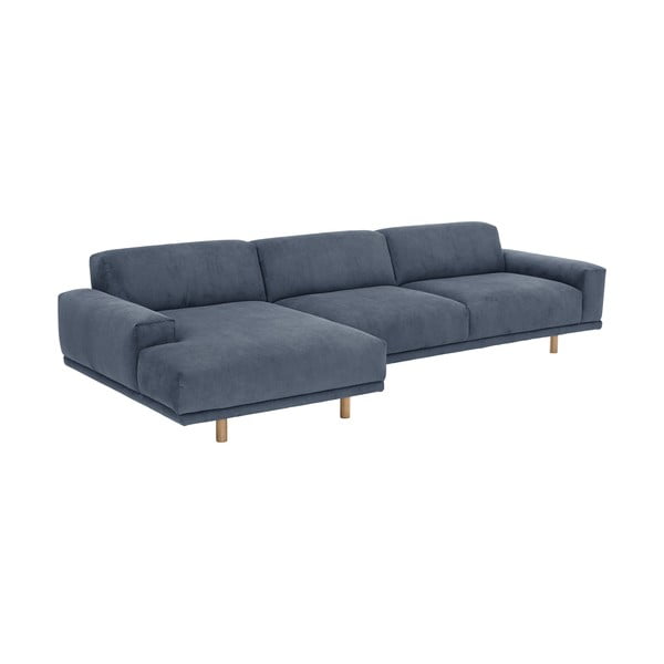 Niebieski sztruksowy narożnik Max Winzer Penelope, lewostronny-image-3