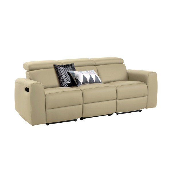Biała sofa z imitacji skóry 216 cm Capena – Støraa-image-2