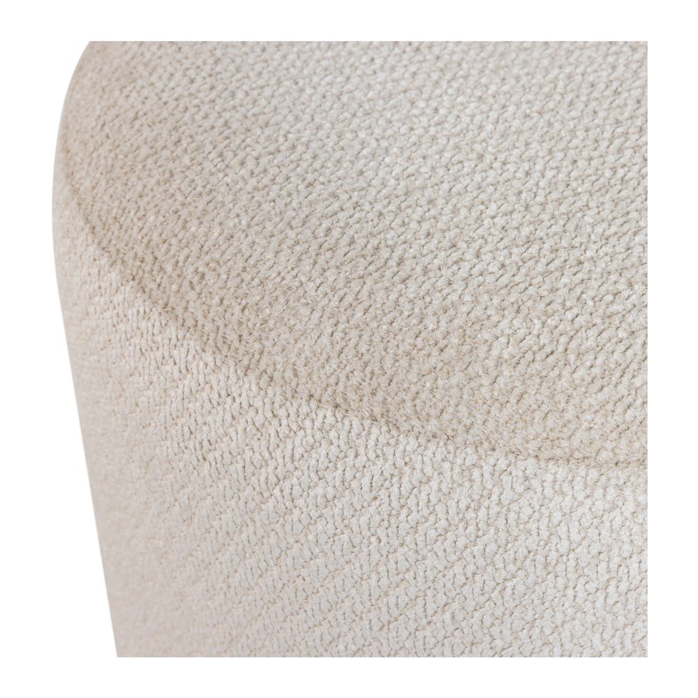Beżowy puf z materiału bouclé Islen – WOOOD (zdjęcie 5)