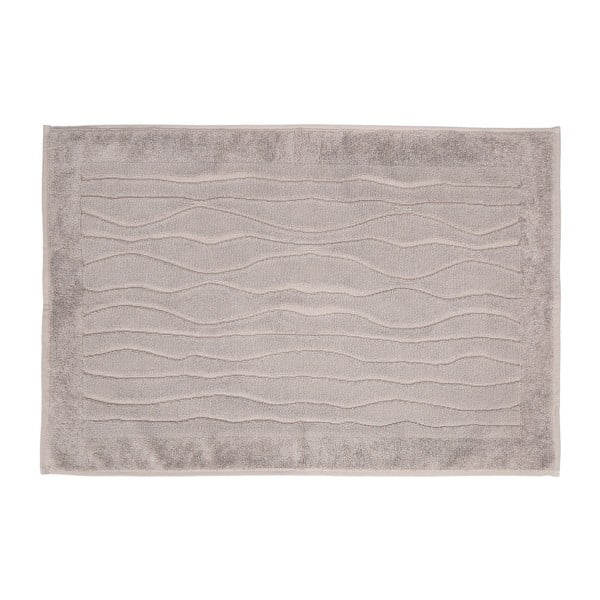 Brązowy ręcznik z bawełny Wave, 50x80 cm