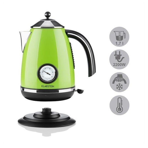 Zielony czajnik elektryczny Klarstein Aquavita Chalet-image-2