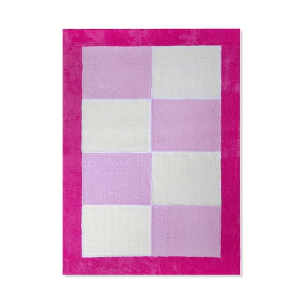Dywan dziecięcy Mavis Pink Checks, 120x180 cm
