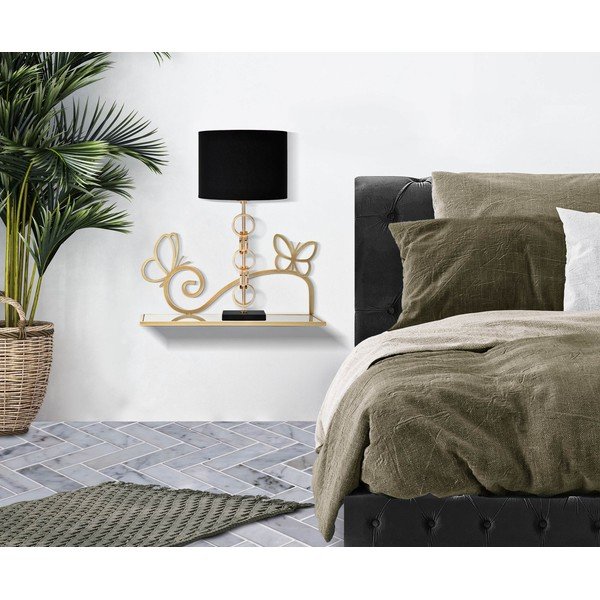 Szafka nocna w kolorze złota Butterfly – Mauro Ferretti-image-1