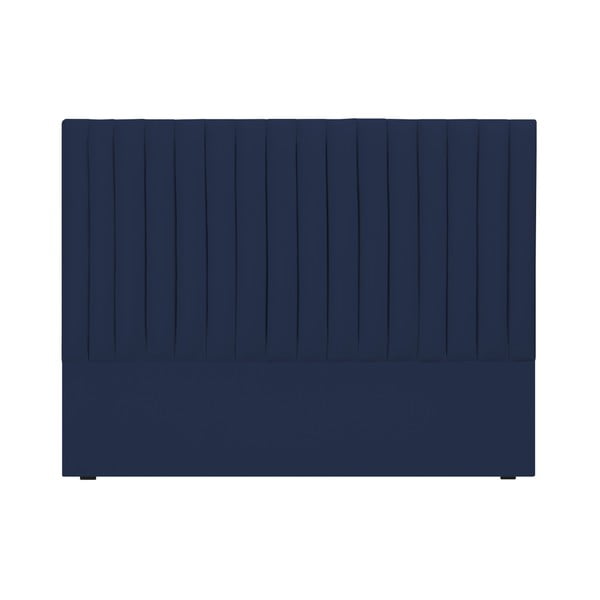 Ciemnoniebieski tapicerowany zagłówek 160x120 cm NJ – Cosmopolitan Design