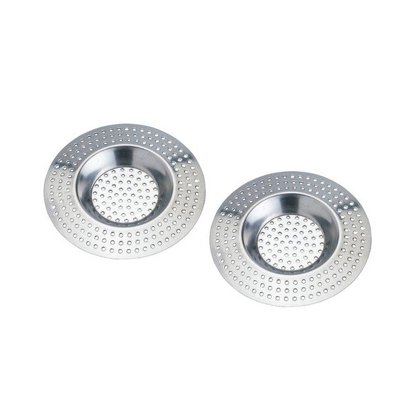 Zestaw 2 sitek do odpływu w srebrnej barwie Wenko Hair Retention Sieve-image-1