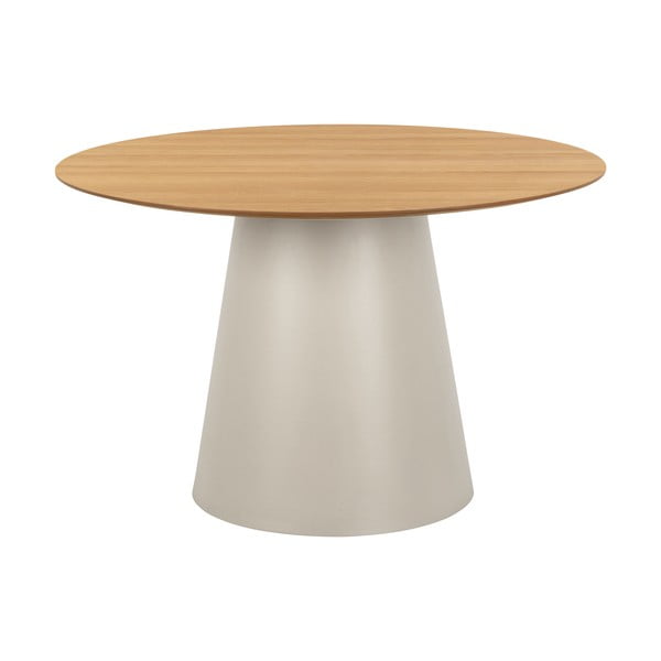 Okrągły stół z blatem w dekorze dębu ø 120 cm Soli – Actona