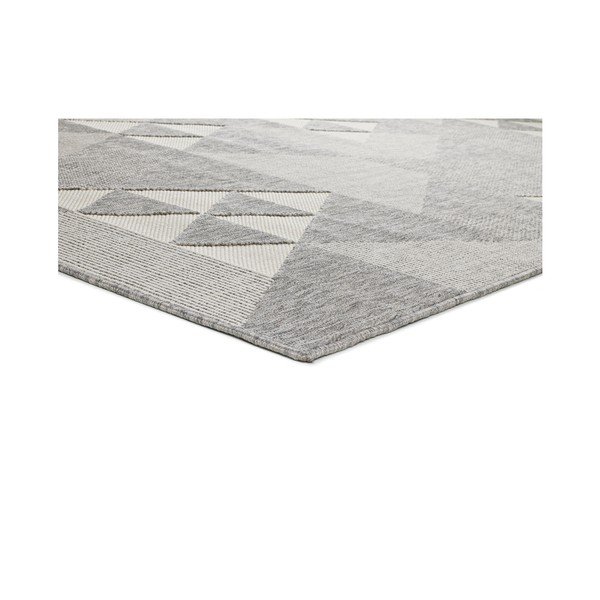 Jasnoszary dywan odpowiedni na zewnątrz Universal Clhoe Triangles, 80x150 cm-image-1