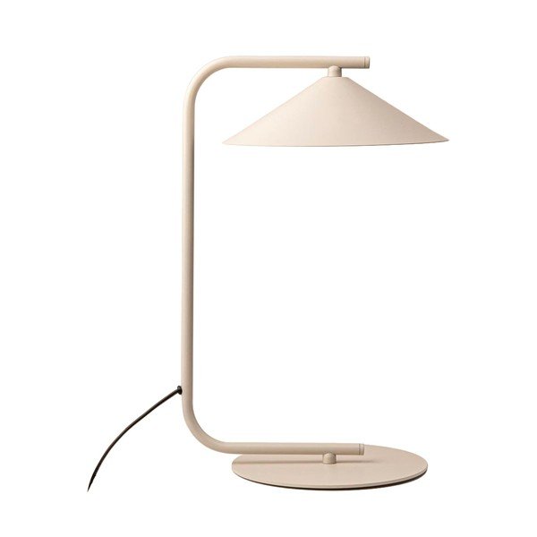 Kremowa metalowa lampa stołowa (wysokość 42 cm) Nocte – Micadoni 