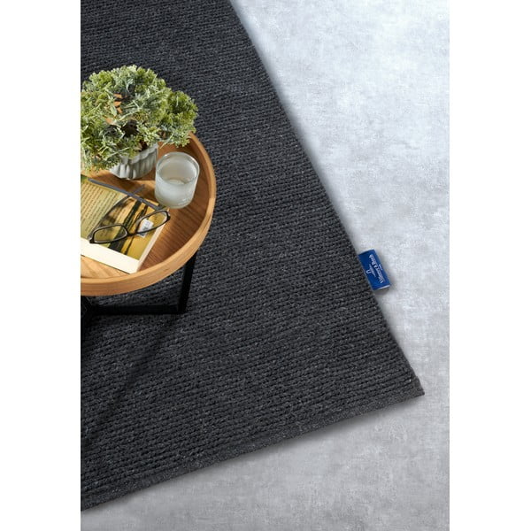 Ciemnoszary wełniany chodnik tkany ręcznie 80x200 cm Francois – Villeroy&Boch-image-2