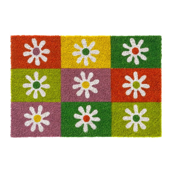 Wycieraczka Hamat Squares & Flowers, 40x60 cm