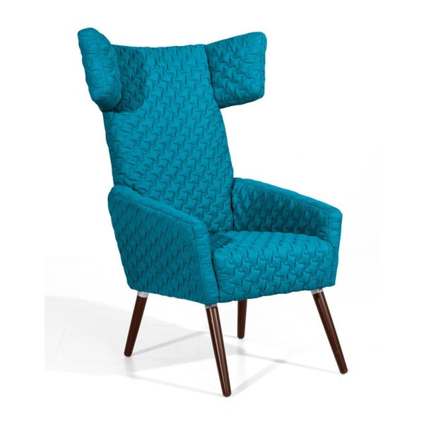 Niebieski fotel Max Winzer Elina