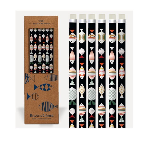 Zestaw 6 kredek U Studio Design Fish