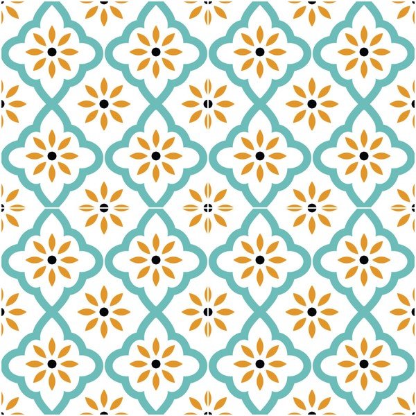 Naklejka na podłogę Ambiance Floor Sticker Marrakech, 40x40 cm