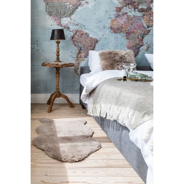 Beżowa sztuczna skóra Tiseco Home Studio Sheepskin, 80x150 cm-image-1