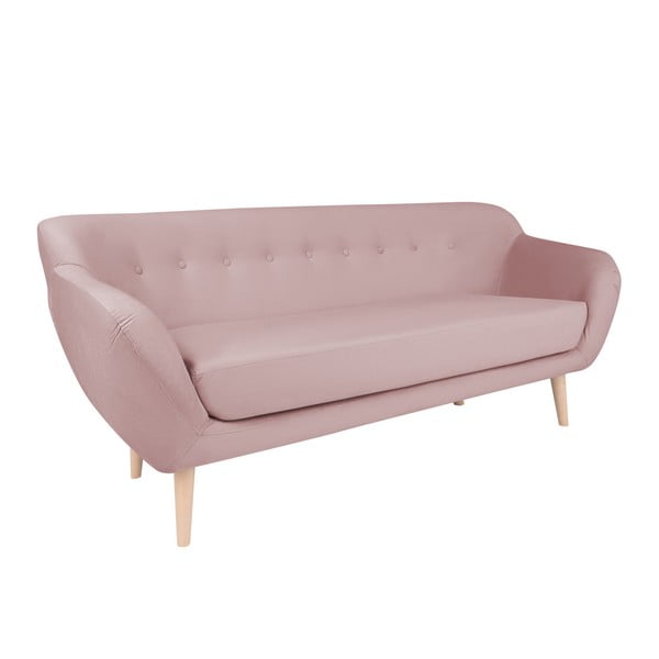 Różowa sofa trzyosobowa BSL Concept Eleven