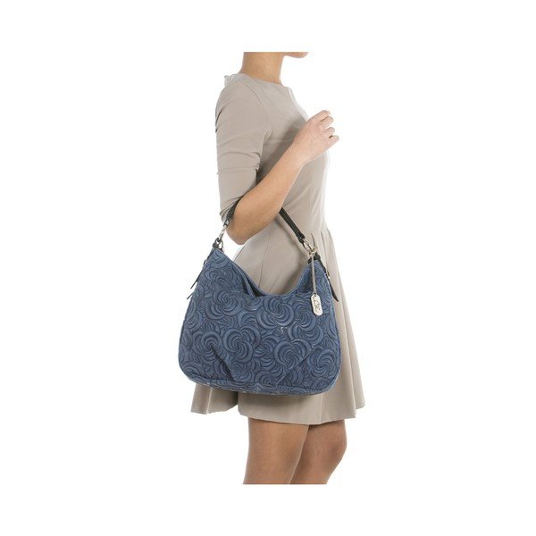 Szaro-niebieska torebka skórzana Anna Morellini Ada-image-4