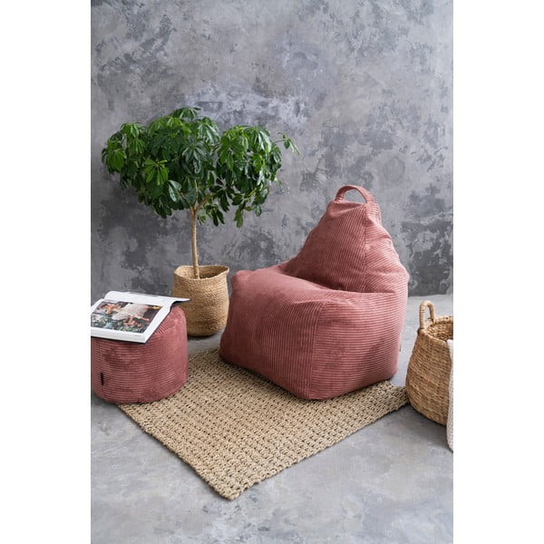 Kremowy sztruksowy worek do siedzenia Play Amuse – SLOWDOWN-image-1