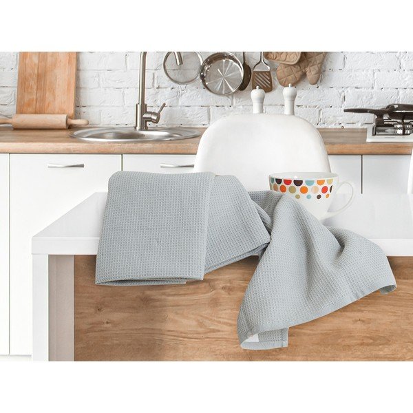 Bawełniane ścierki zestaw 3 szt. 40x60 cm Wafle – B.E.S.-image-2