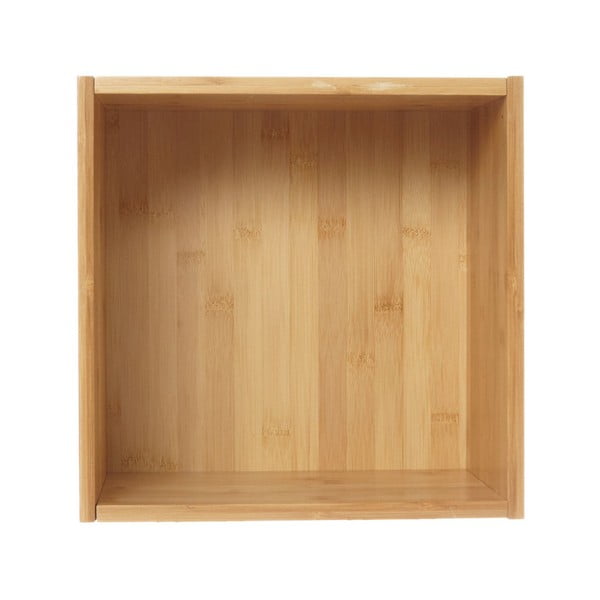 Półka ścienna z drewna bambusowego Furniteam Design, 30x30 cm