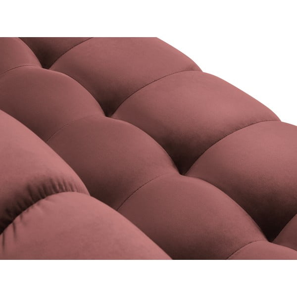 Różowy aksamitny narożnik Cosmopolitan Design Bali, lewostronny-image-1