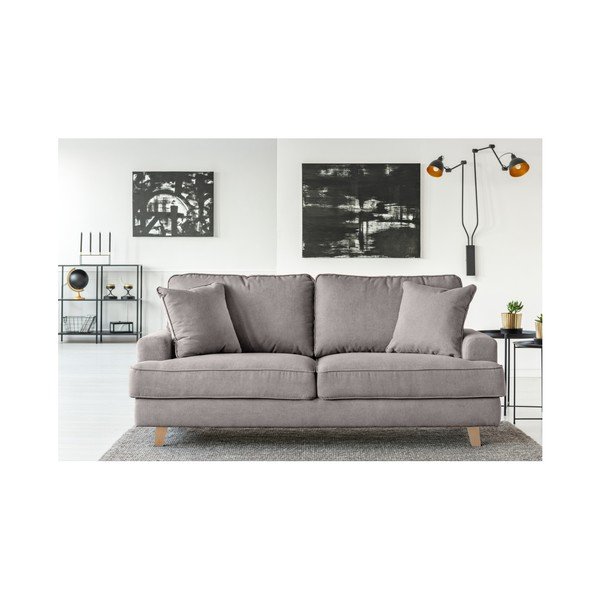 Szara sofa 3-osobowa Cosmopolitan design Madrid-image-3
