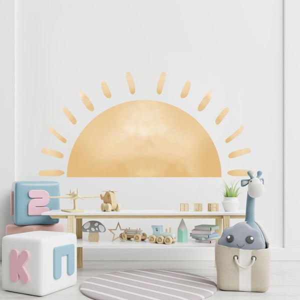 Naklejka dziecięca na ścianę 155x75 cm Watercolor Sun – Ambiance