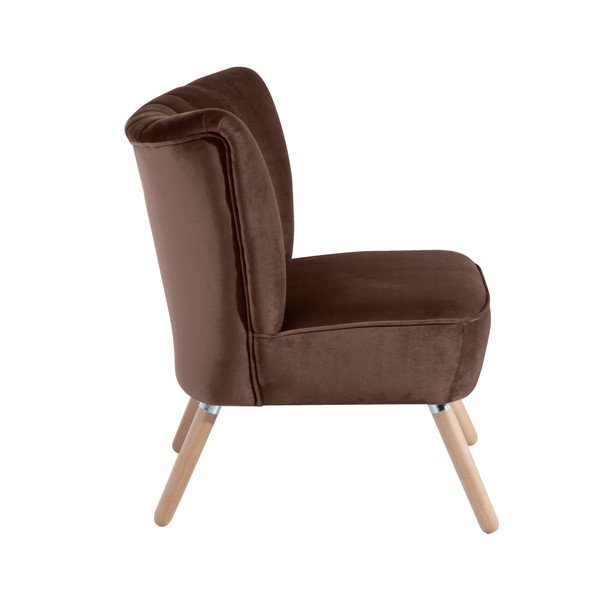 Brązowy fotel Max Winzer Alessandro Suede-image-2