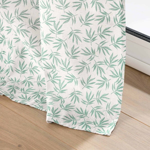 Biało-zielona zasłona 140x240 cm Maddy – douceur d'intérieur-image-3