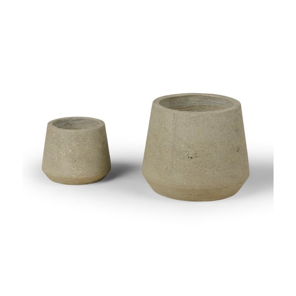 Zestaw 2 doniczek Bonami Selection Concrete-image-3